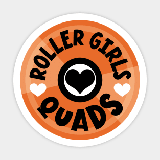 Roller Girls Love Their Quads - Orange Sticker
